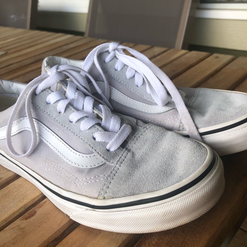 Light Gray Old School Vans